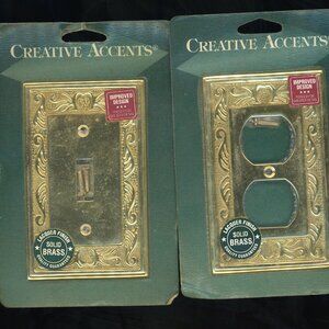 Creative Accents Solid Brass & Lacquer Finish Light Switch & Outlet Covers